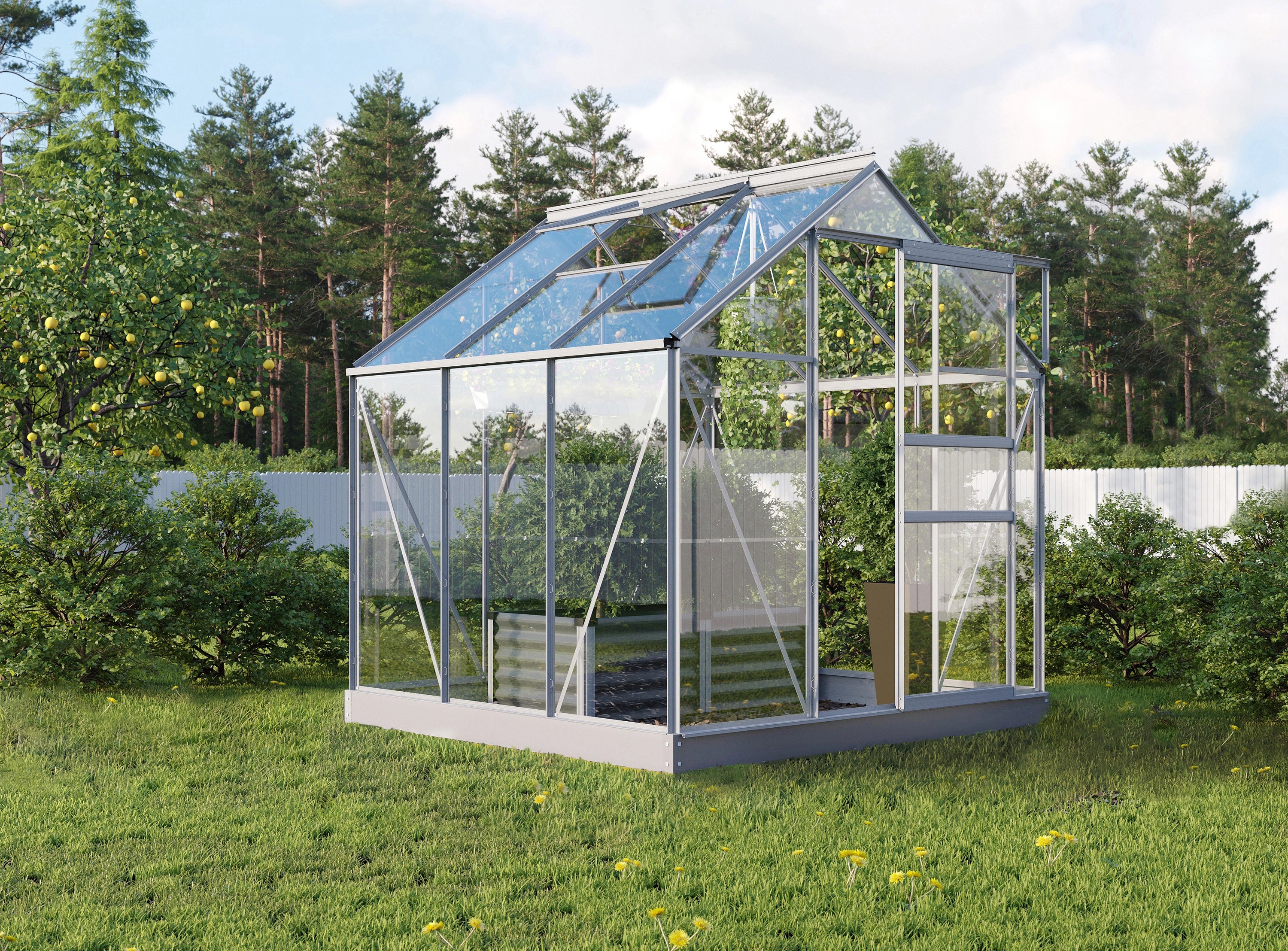 mini serre de jardin en verre 3m2