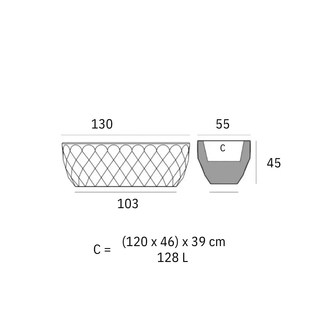 Jardnière - LED-Vase