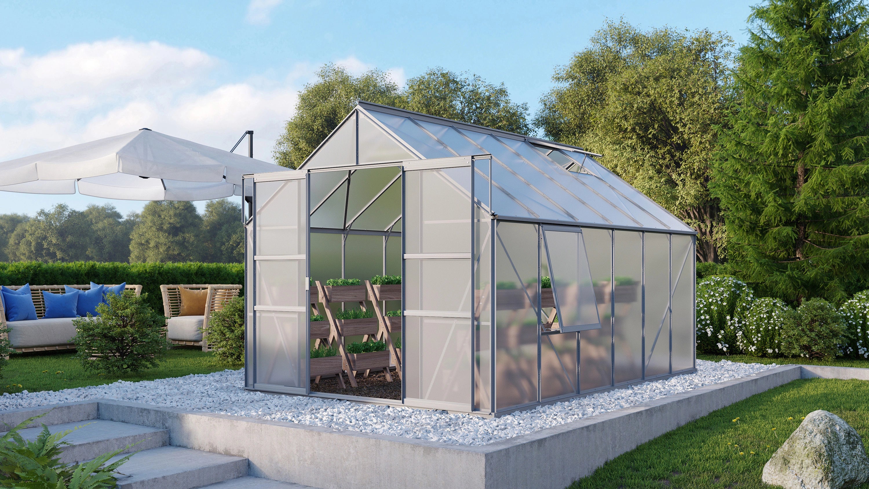 serre a semie polycarbonate