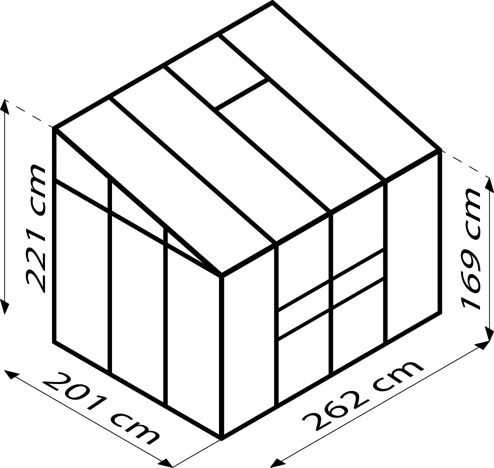 serre adossable polycarbonate