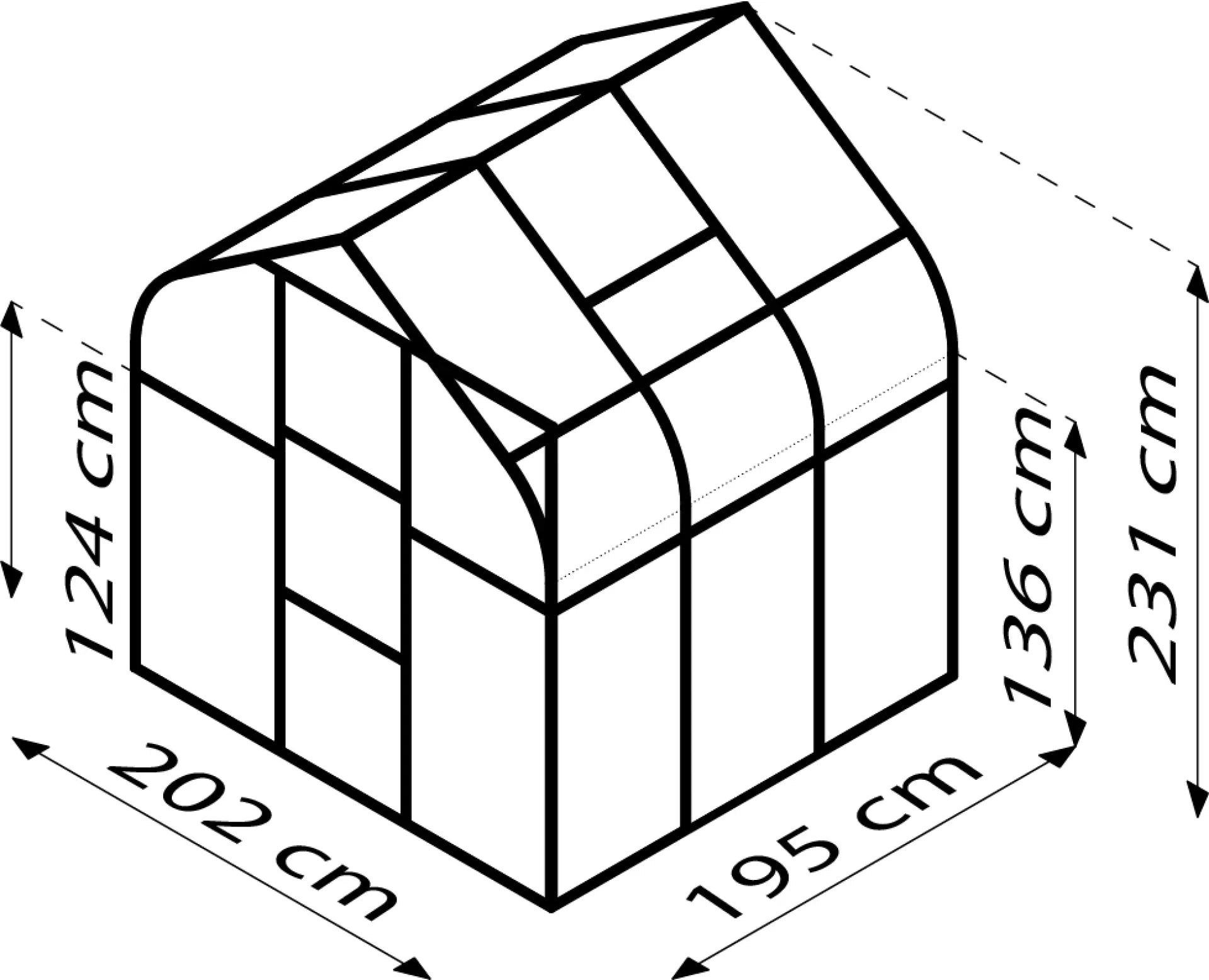 Gewächshaus - Oiron 3,8m²
