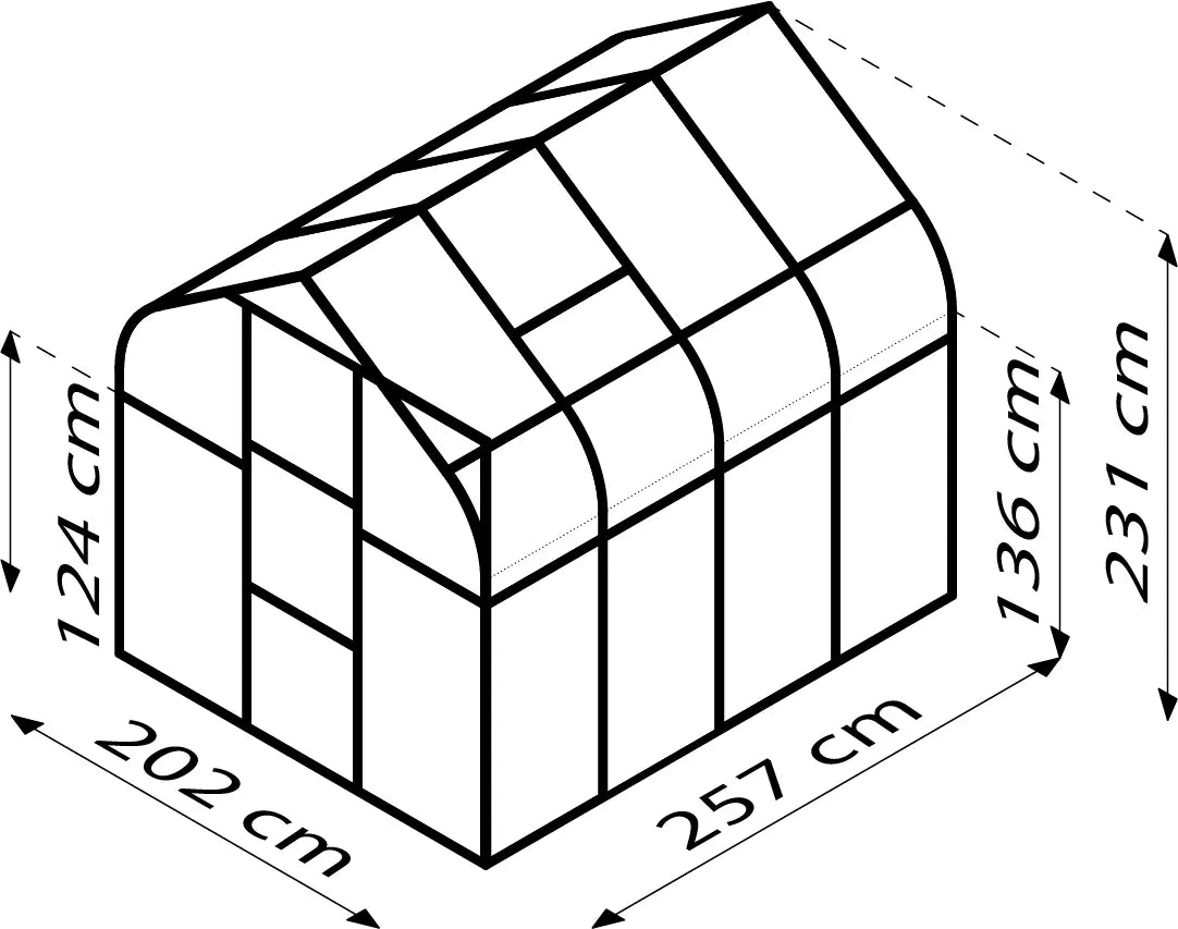 Gewächshaus - Oiron 5m²