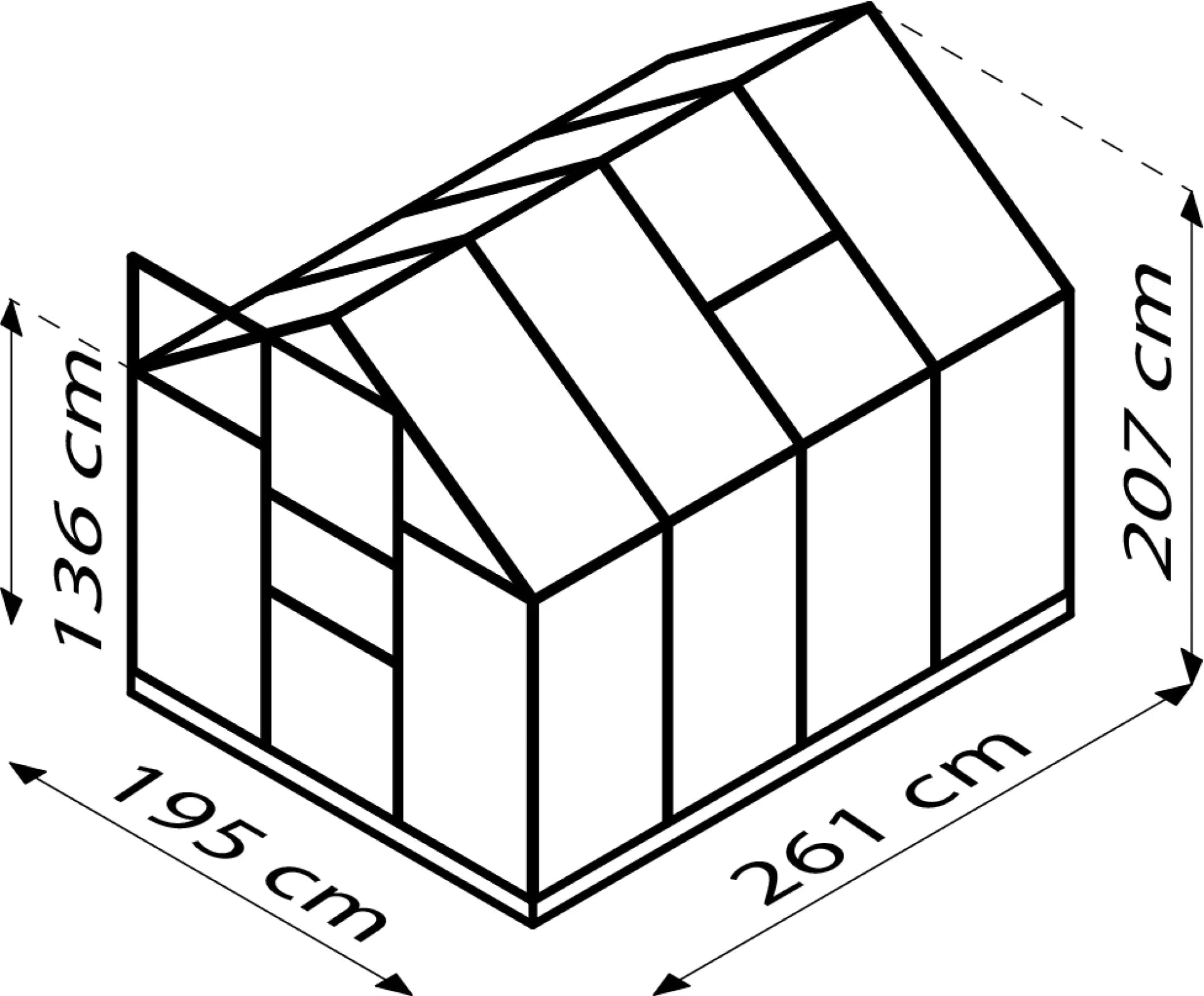 Gewächshaus - Planet 5m²