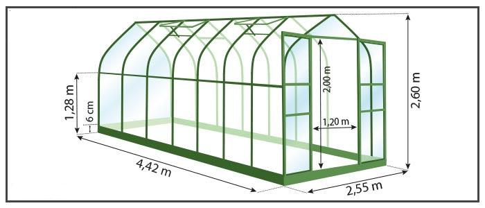 Gewächshaus - Aloe 11,3m²
