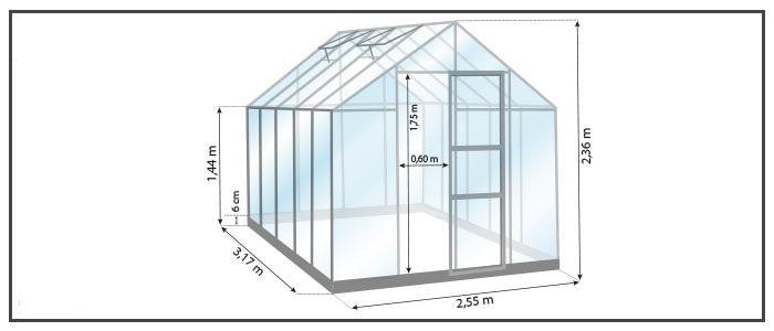 Gewächshaus - Carvi 8,1m²