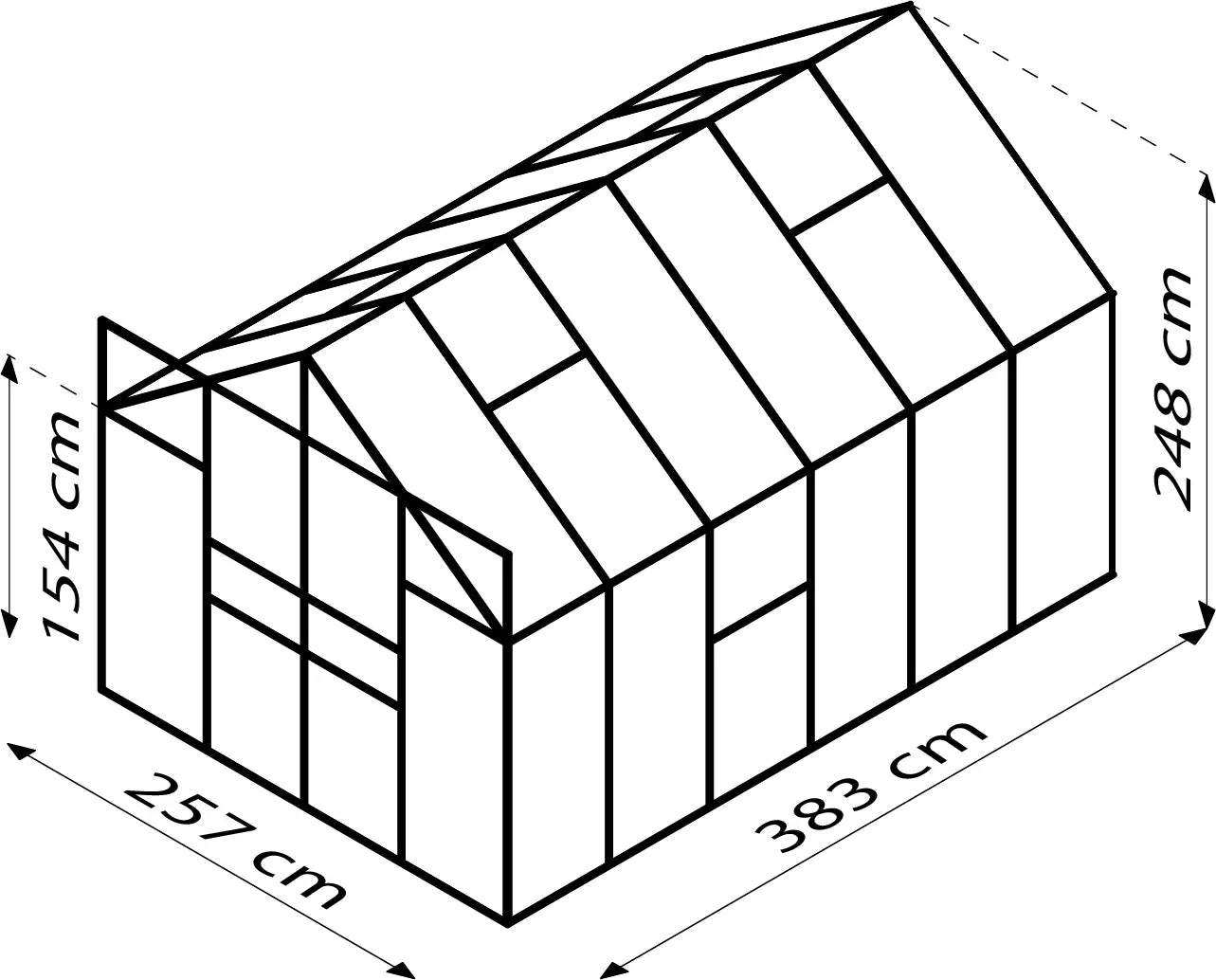 serre acier verre