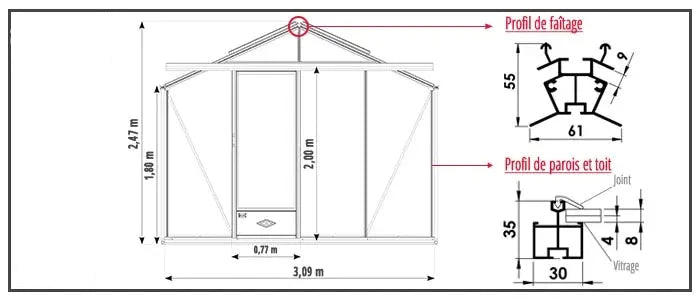 Serre - Essentia 16,40 m²