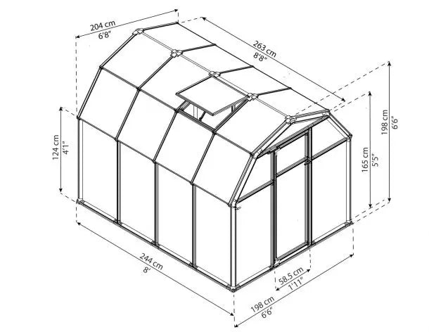 serre-jardin-polycarbonate-double-paroi-dimensions