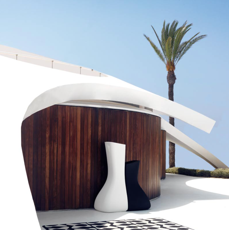 cache pot design haut