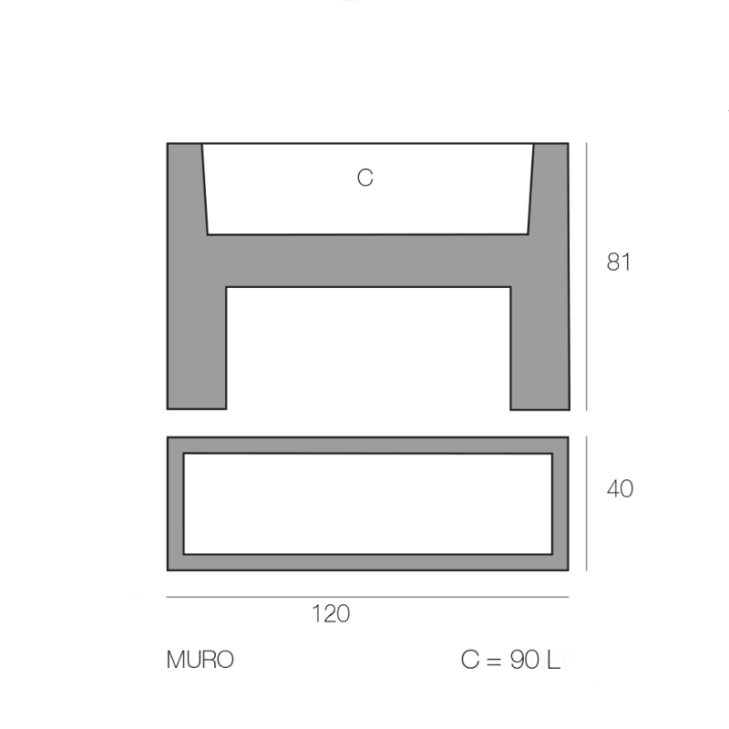 Jardinière - Muro LED