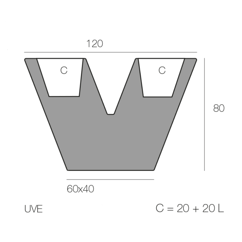 Topf - V LED