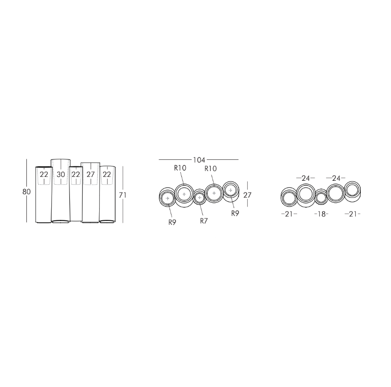 Pflanzkübel - Bamboo