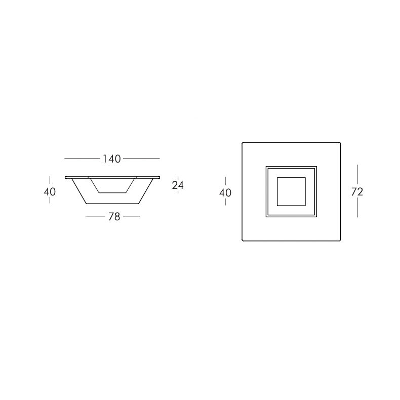 Jardinière - Banktopf LED