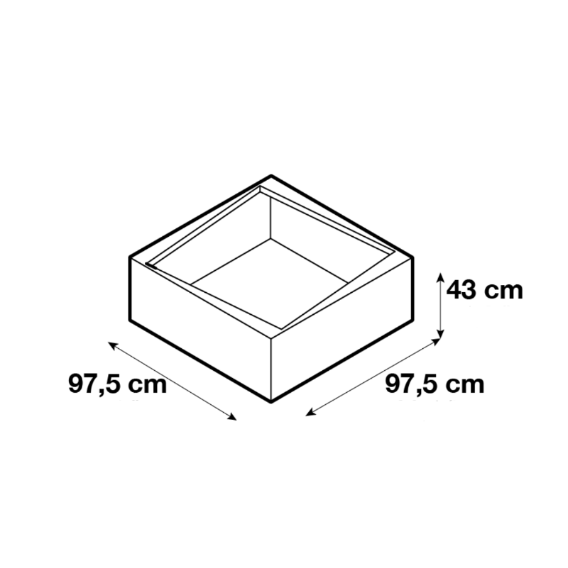 Pflanzgefäß - Kubik