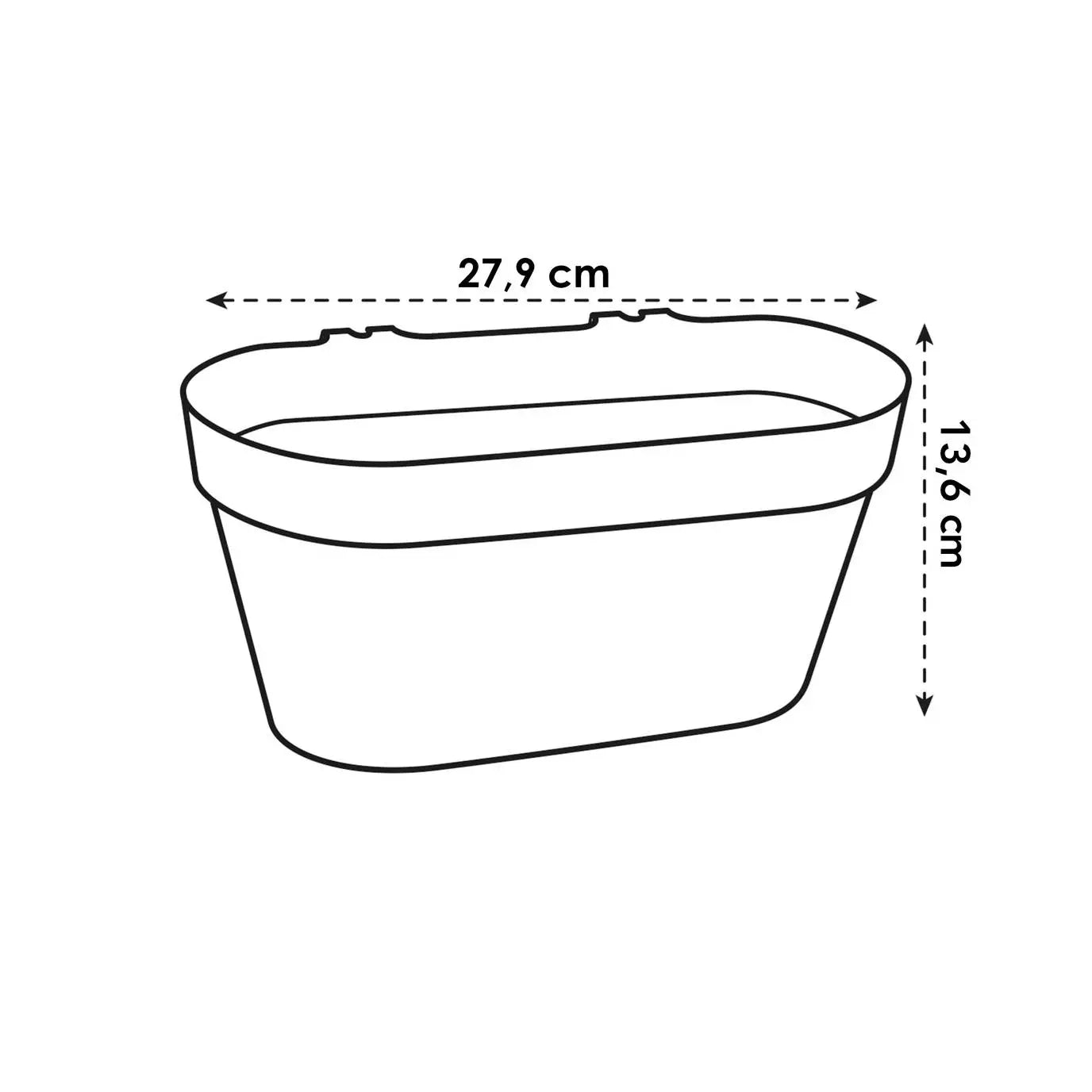 Wandtopf aus Kunststoff <br> Wandduo (x10)
