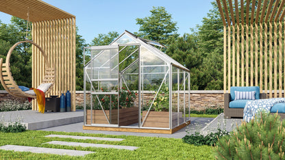 mini serre de jardin en verre 3m2 