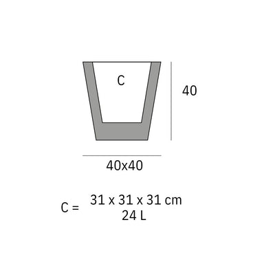 Topf - Cono Cuadrado LED