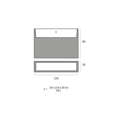 Pflanzkübel - Wall LED