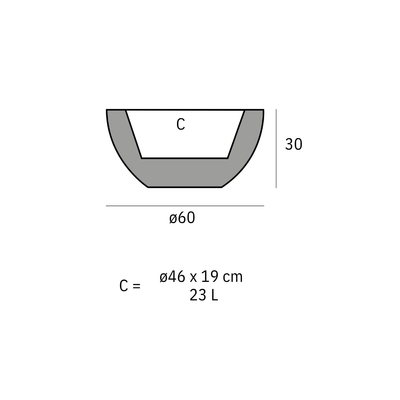 Pflanzkübel - Sfera LED