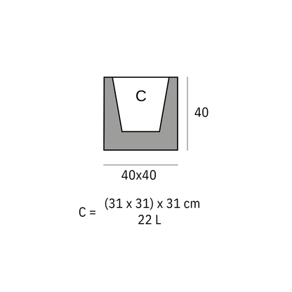 Pot - Cubo LED