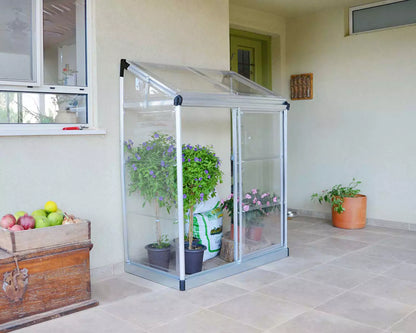 Petite-Serre-Adossee-Polycarbonate-pas-cher