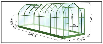 Gewächshaus - Aloe 12,9m²