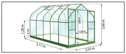 Gewächshaus - Aloe 8,10m²