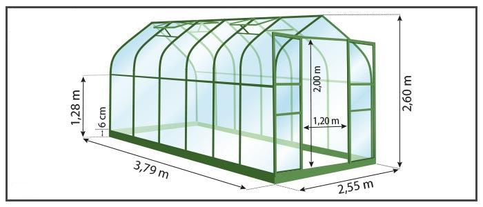 Gewächshaus - Aloe 9,70m²