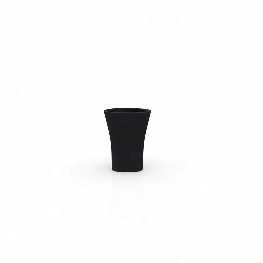 Pot de fleurs Bones, 44x52x70 cm, coloris noir, sur fond blanc