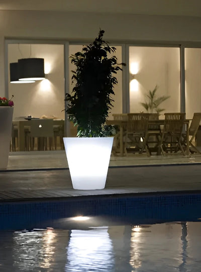 pot de fleurs cono led vondom