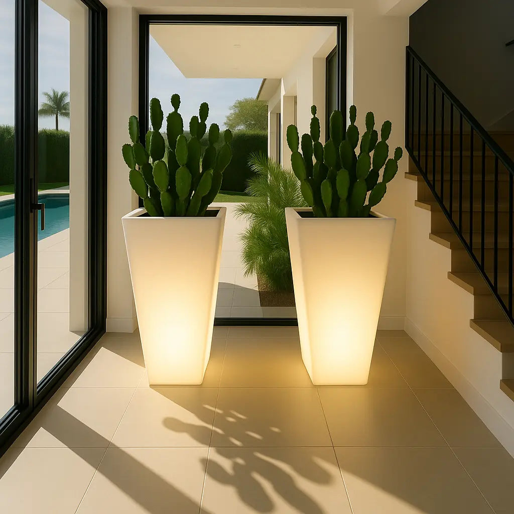 Pot - Cuadrado Alto LED