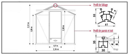 Serre Essentia 10,80 m² - Serre en Kit