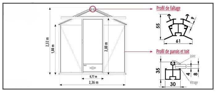 Serre Essentia 10,80 m² - Serre en Kit