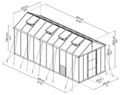 serre-exterieur-polycarbonate-solide-dimensions