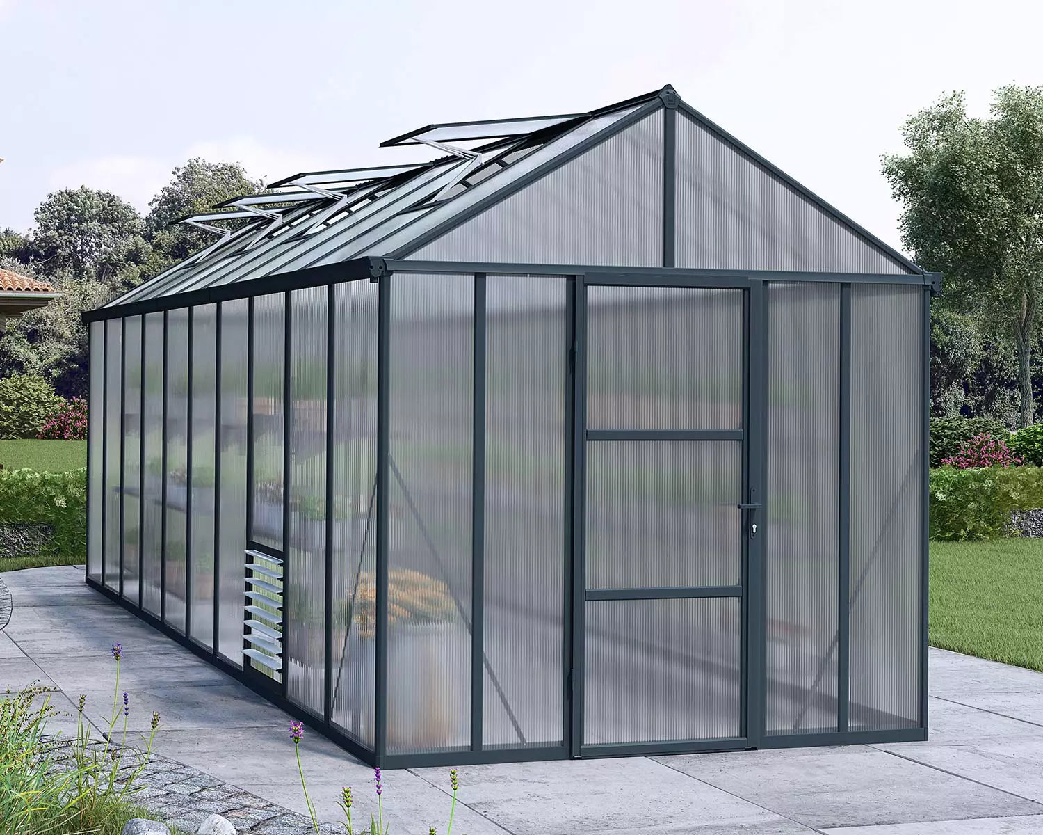 serre-jardin-polycarbonate-solide