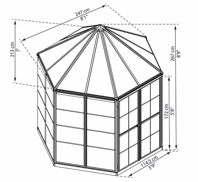 Gewächshaus - Oasis 5,3m²