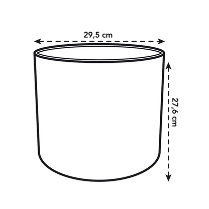Recycelbarer Kunststoffblumentopf <br> B. für Soft