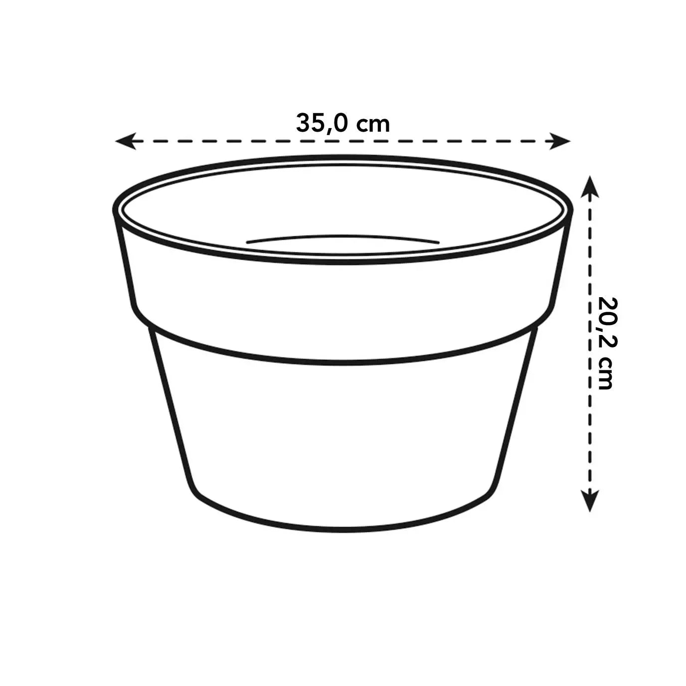 Kunststofftopf für Zimmerpflanzen <br> Loft Urban (x5)