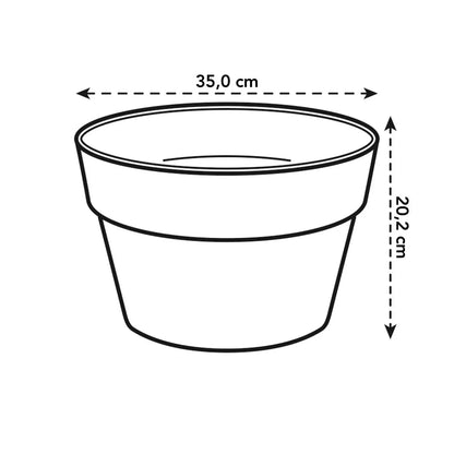 Kunststofftopf für Zimmerpflanzen <br> Loft Urban (x5)